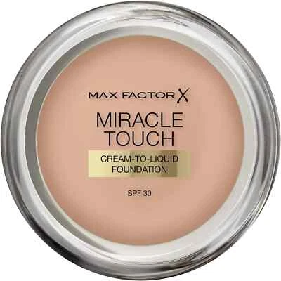 Max Factor Miracle Touch Foundation – 45 Warm Almond, SPF 30 - Image 1 of 4