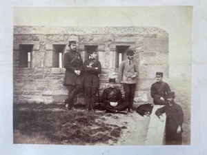 2 1860s Albumen Photographs Grenadier Guards Beggarbush Barracks Dublin Ireland - Picture 1 of 3