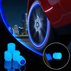 Universal Fluorescent Car Tire Valve Caps 1/2/4PCS Blue+Green uk