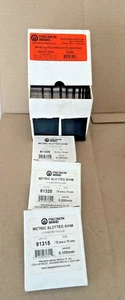 PRECISION BRAND 75mm X 75mm Metric Slotted Machinery Shim Shop Set Made in USA - Picture 1 of 3