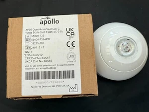 £25 + MwSt UK Apollo XP95 55000-739 APO Open Area VAD White Body Red Flash Cat C - Bild 1 von 3