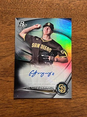 2022 Bowman Platinum Top Prospect Autographs #TOP-83 Victor Lizarraga Padres - Image 1 of 2