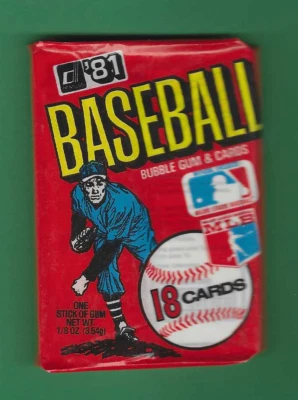 1981 Donruss Baseball Wax Pack from an Authenticated Box (BBCE) - Image 1 of 4