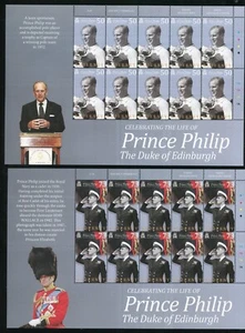 Alderney 711-714a Prince Phillip 10er Bogen Briefmarken postfrisch 2021 - Bild 1 von 6