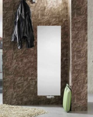 Doppellagig Heizung Vertikal PLAN / Heizkörper Mittelanschluss Glatt Weiß - Bild 1 von 4