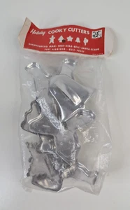 Vintage Holiday Aluminum 5 Pc. Holiday Cooky Cutter Set NEW in Package - Picture 1 of 8