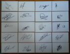 Birmingham City FC set of 35 hand signed 5"x3" white cards Mowbray Rowett etc