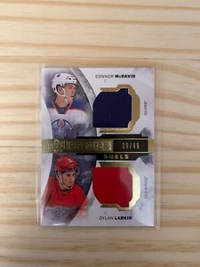 Camisetas dobles Premier Premier 2015-16 Upper Deck Connor MCDAVID & LARKIN 29/49 - Imagen 1 de 2