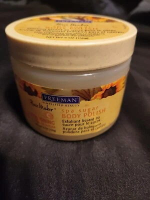 Freeman Simplified Beauty PEACE MAKER Spa Sugar Body Polish 6 OZ NOS Seal Rare - Image 1 of 4