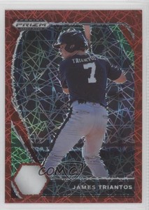 2021 Panini Prizm Draft Picks Red Velocity Prizm James Triantos #PDP56