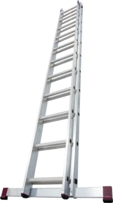 Krause CORDA Alu Sprossen Schiebeleiter Stehleiter 2x11 Sprossen Höhe 5,15 m - Bild 1 von 4