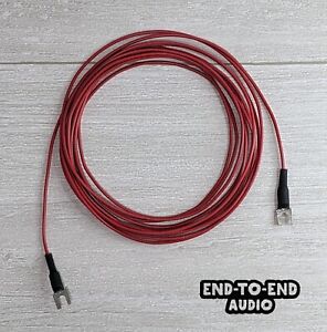 Turntable Ground Wire -  Premium Copper Wire w/ Spade, Handmade, Phono, Hi-Fi