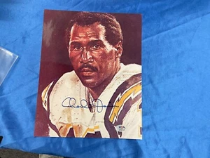 SAN DIEGO CHARGERS CHARLIE JOINER  SIGNED 8x10  PSA AP23431 - Picture 1 of 2