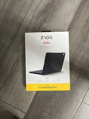 OB ZAGG Folio Keyboard Backlit Tablet Keyboard and Case for iPad Pro 11 - NEW - Image 1 of 2