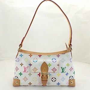 LOUIS VUITTON Multi Color Eliza Blanc M40098 Shoulder Bag White - Picture 1 of 9