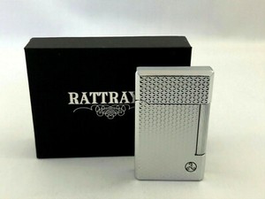 Rattray's Pfeifen Feuerzeug Chrome Facette schräge Flamme Stein Zündung 