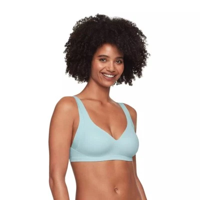Warners No Side Effects Comfort Wireless Lightly Lined Bra 2231A Green 3XL NEW - Image 1 of 3