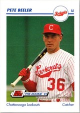 1991 Line Drive AA Pete Beeler #154 Chattanooga Lookouts