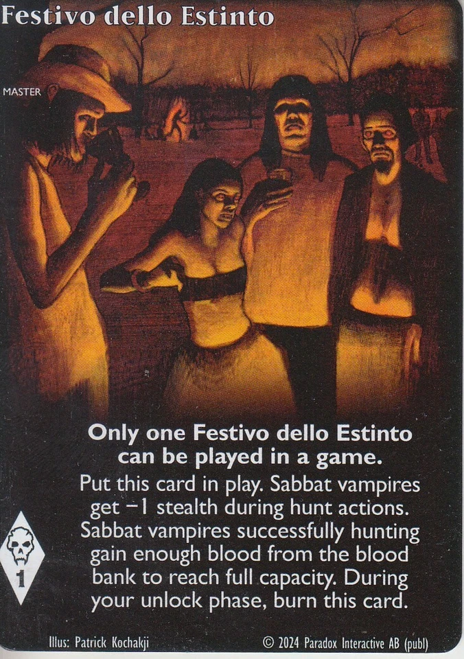 Festivo dello Estinto VTES CCG Full Bleed Promo - Image 1 of 1