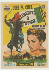 Póster de la película española The First Texan 1956 Herald - Joel McCrea, Jeff Morrow - Imagen 1 de 2
