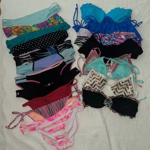 Set 19 Victoria's Secret Badeanzug Bikini Polo VS Pink Trina Turk Tops/Unterteile M - Bild 1 von 12