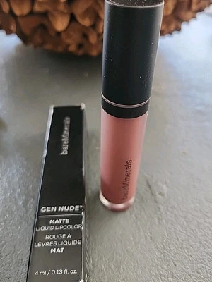 bareMinerals GEN NUDE MATTE LIQUID LIPCOLOR Antique Rose FRIENDSHIP Nib Read - Image 1 of 4