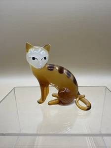 The Bradford Exchange Cat-itudes Collection "SHY" Art Glass Cat 1st Issue - Bild 1 von 6