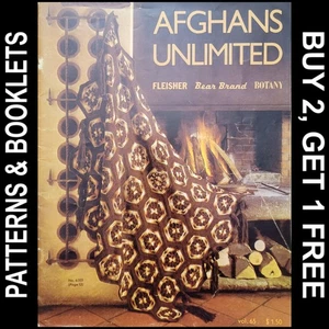 Vtg Bear/Fleisher/Botany Vol. 65 "Afghans Unlimited" ©1971 - Picture 1 of 18