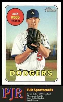 Alex Wood 2018 Topps Heritage #263 Los Angeles Dodgers 35% Off 4+ - Image 1 of 2