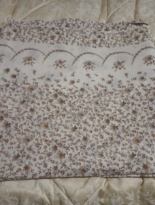 Vintage King Duvet Cover Brown Florals Popper Closure D41 - Picture 1 of 5
