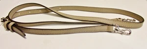 Taupe Beige Echtleder Silber Ton Hardware Ersatz 46"L CB/Sh Armband - Bild 1 von 4