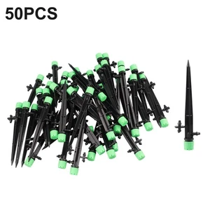 50 Pcs/set Bubbler Drip Irrigation Adjustable Emitter Stake Water Dripper - Picture 1 of 17