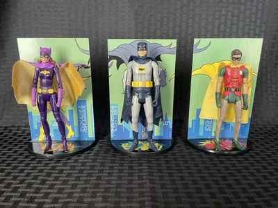 MATTEL CLASSIC TV SERIES 3 PACK BATMAN + BATGIRL + ROBIN 1966 TOYS R US FIGURE - Image 1 of 4