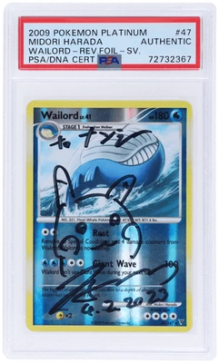 2009 Pokemon Platinum Supreme Victors Midori Harada PSA Auth - Image 1 of 2