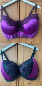 Bundle Of 2 36g Bras Ann Summers Purple Used - Picture 1 of 16
