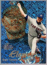 ROGER CLEMENS $80++ BLUE JAYS REFRACTOR #2 SSP 1998 FLAIR SHOWCASE GRACE ROW 1