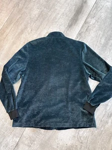 JEZ Juanita Ritter Vintage 80s Jacket Zipper Up Teal Color Size L Made in USA - Bild 1 von 5