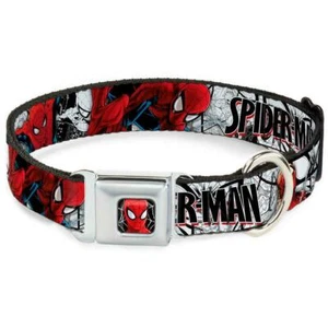 Dog Collar Seat Belt Licensed Marvel Comics Spider-Man WSPD039 - Picture 1 of 2