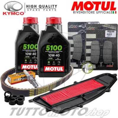 MOTUL - NGK - BANDO - MITSUBOSHI - BRAKING Tagliando KYMCO X-Town 300 i 2016 2017 2018 2019 2020 Kit Olio Motul 5100 10W40
