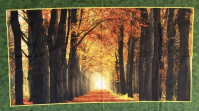 Rare Quilting Treasures Forest Landscape Cotton Fabric Panel~Lars Van de Goor - Image 1 of 2