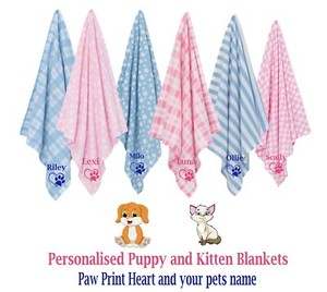 personalised dog blankets ebay