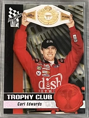 2008 Press Pass VIP "Trophy Club Transparent" 🏎 #7 CARL EDWARDS 🏁 NASCAR 🏁 - Image 1 of 2