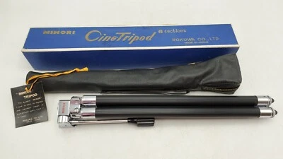 Rokuwa Minori Compact Metal Camera Tripod Pan Tilt w/ Case Box Extends to 44" - Image 1 of 4