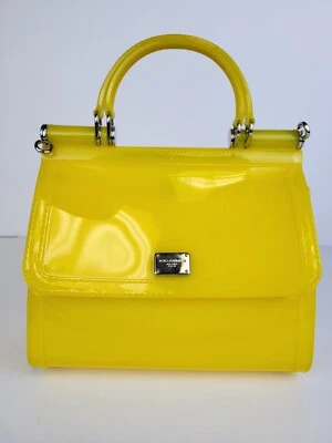 Mochila DOLCE & GABBANA SICILIA con correas desmontables amarilla Foto 1 de 4