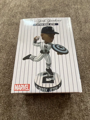 2023 Derek Jeter Marvel Captain America BOBBLEHEAD SGA 6/23 New York Yankees Cover