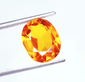 Natural Orange Sapphire 7.42 Ct Loose Gemstone Oval Cut Certified Sapphire Gem - Picture 1 of 11