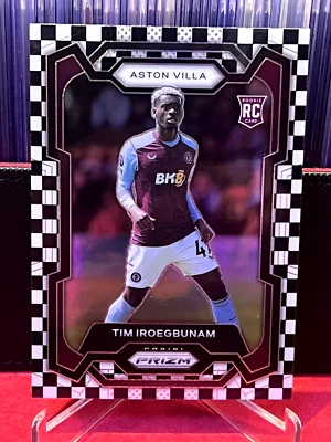 2023-24 Prizm TIM IROEGBUNAM Black White Checkerboard ASTON VILLA Everton - Image 1 of 3