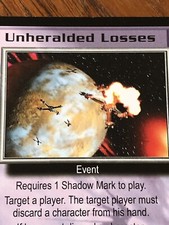 UNHERALDED LOSERS 1998 BABYLON 5 CCG RARE CARD NEAR MINT NEVER PLAYED WITH