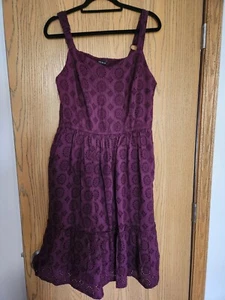 Lane Bryant Purple Lace Dress Size 14 NWT - Picture 1 of 11