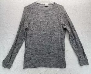 BREAD & BOXERS Mujer Mediana M Camisa Gris Calentado Mangas Largas Pullover Informal - Imagen 1 de 7